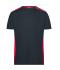 Herren Men's Workwear T-Shirt - COLOR - Carbon/red 8535
