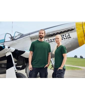 Herren Men's ORGANIC Stretch-T Work - SOLID -   OCS Blended Dark-green 8708