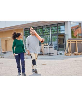 Ladies Ladies' BIO Stretch-Longsleeve Work - SOLID -   OCS Blended Dark-green 8706