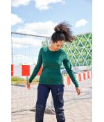 Damen Ladies' Stretch-Longsleeve Work - SOLID - OCS Standard Red 8706