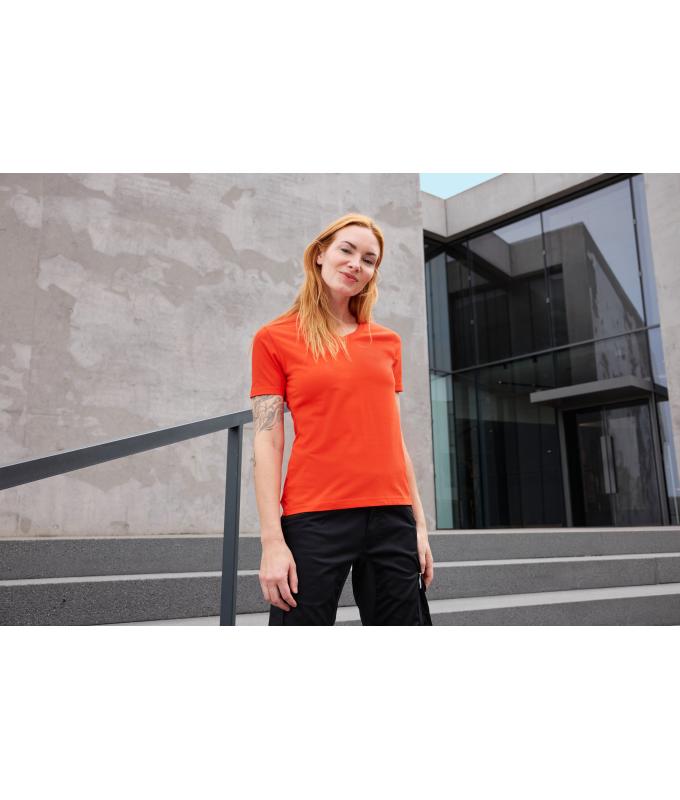 Damen Ladies' Workwear T-Shirt OCS Blended Spicy-orange 8731