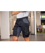 Unisex Workwear Stretch-Bermudas Slim Line GRS & OCS Blended Black/carbon 10524