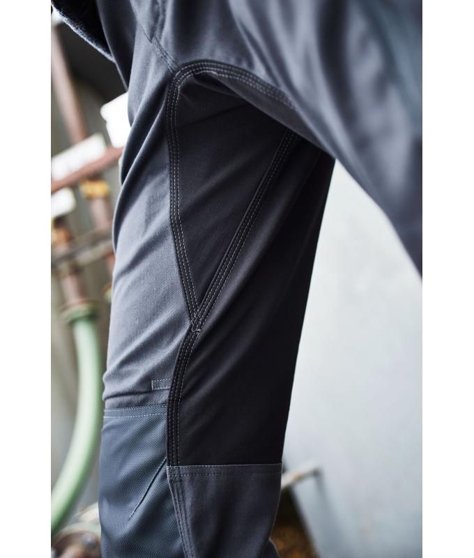 Unisex Workwear Stretch-Pants Slim Line GRS & OCS Blended Black/carbon 10431