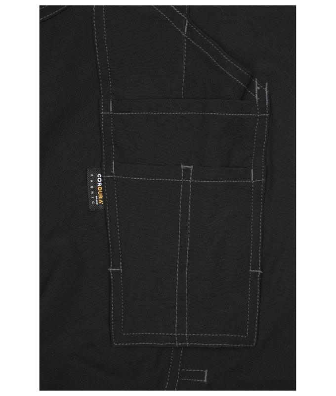 Unisex Workwear Pants 4-Way Stretch Slim Line Black 10432