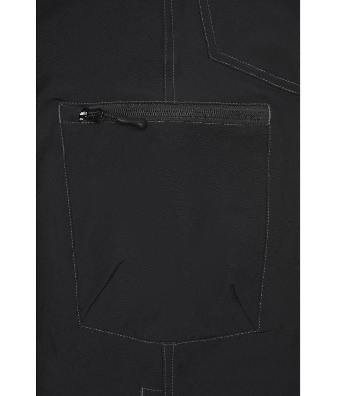 Unisex Workwear Pants 4-Way Stretch Slim Line Black 10432