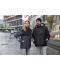 Unisex Padded Hardshell Workwear Jacket   GRS Navy/carbon 10434