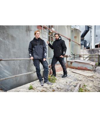 Unisex Padded Hardshell Workwear Jacket   GRS Carbon/black 10434