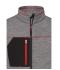 Herren Men's Structure Fleece Jacket Carbon-melange/black/red 10436