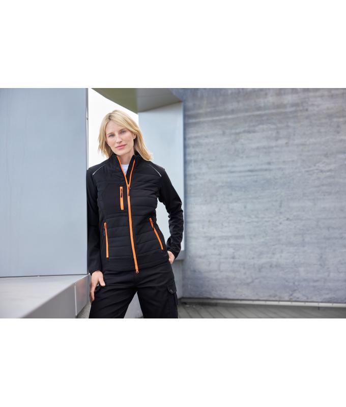 Ladies Ladies' Hybrid Jacket GRS Black/neon-orange 10438