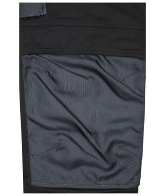 Unisex Workwear Pants Slim Line  - STRONG -   GRS Red/black 10430