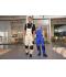 Unisex Workwear Pants with Bib - STRONG -   GRS White/carbon 10437