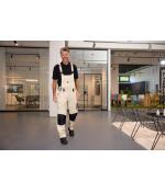 Unisex Workwear Pants with Bib - STRONG - GRS & OCS Blended Red/black 10437