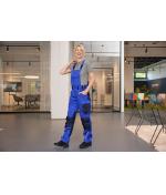 Unisex Workwear Pants with Bib - STRONG - GRS & OCS Blended Red/black 10437