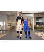 Unisex Workwear Pants with Bib - STRONG - GRS & OCS Blended White/carbon 10437