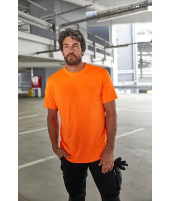 Herren Men's Signal Workwear T-Shirt Neon-orange 10452