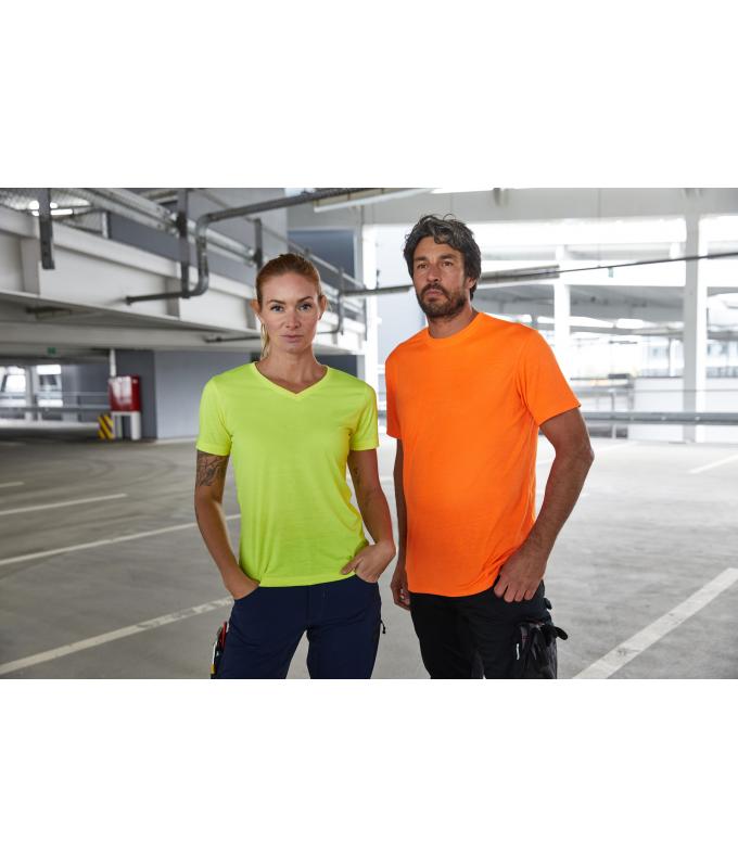 Men Men's Signal Workwear T-Shirt Neon-yellow 10452