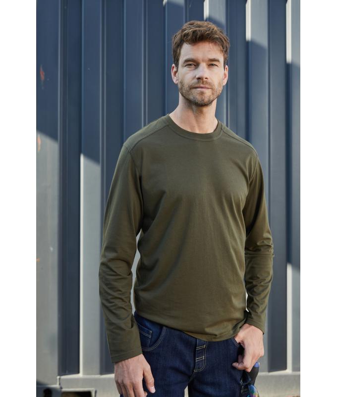 Herren Men's Workwear-Long-Sleeved-T OCS Blended Carbon 10526