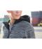 Damen Ladies' Padded Hybrid Jacket Carbon-melange/black 10529
