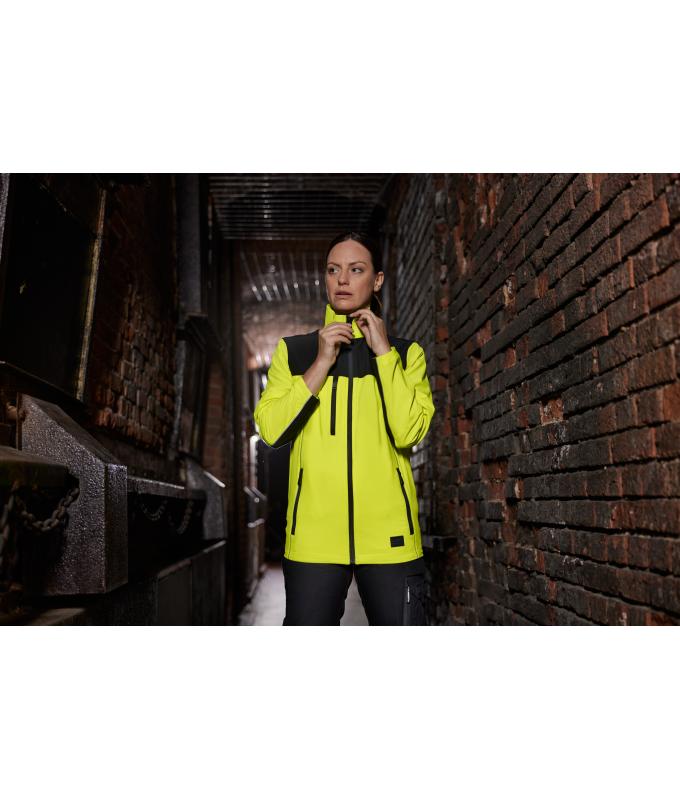 Unisex Signal-Workwear Jacket Neon-yellow/black 11164