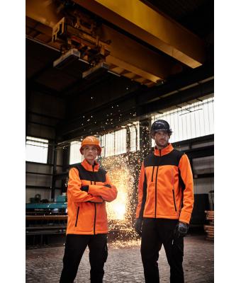 Unisex Signal-Workwear Softshell Jacket Neon-yellow/black 11165