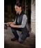 Damen Ladies' Padded Hybrid Vest Black/olive-melange 11481