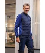 Herren Men's Padded Hybrid Jacket Navy/royal-melange 11484