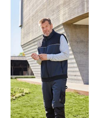 Unisex Hybrid Workwear Vest Carbon/black 11485