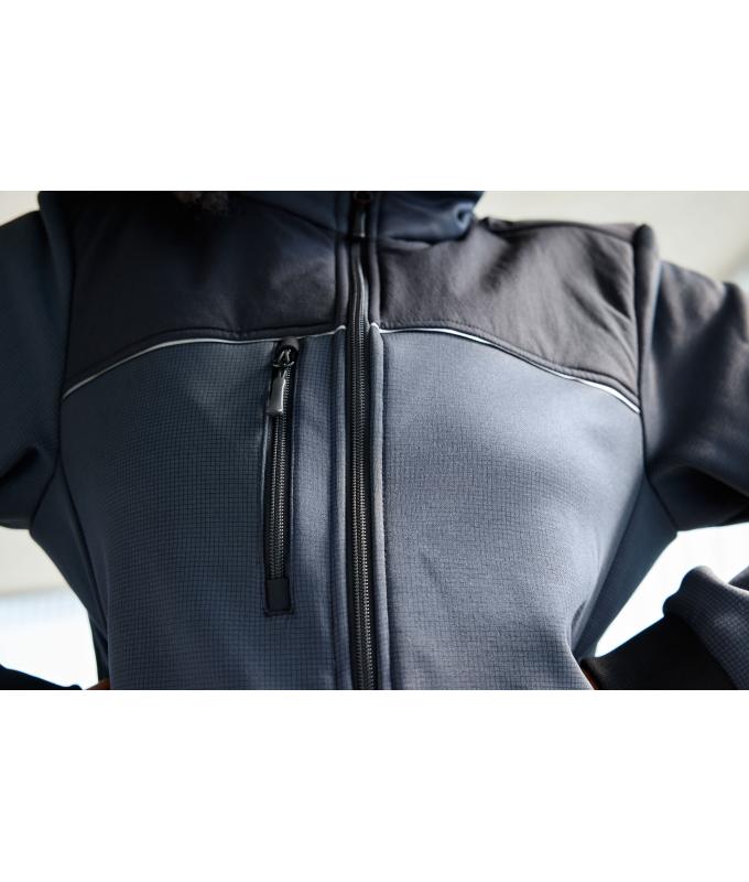 Unisex Hybrid Workwear Jacket Carbon/black 11486