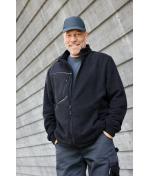 Unisex Fleece Jacket - Corduroy Look Navy 11799