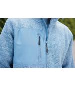 Unisex Workwear Knitted Fleece Jacket Steel-blue-melange/nature 12032