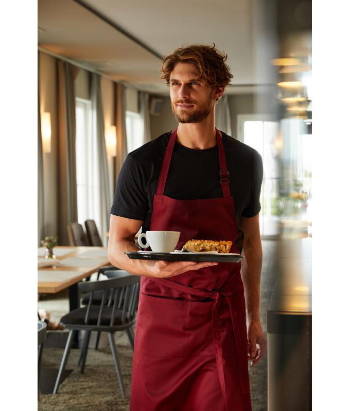 Unisex Apron with Bib Wine 11169