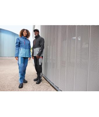 Unisex Workwear Softshell Jacket Black/metal-grey 12034