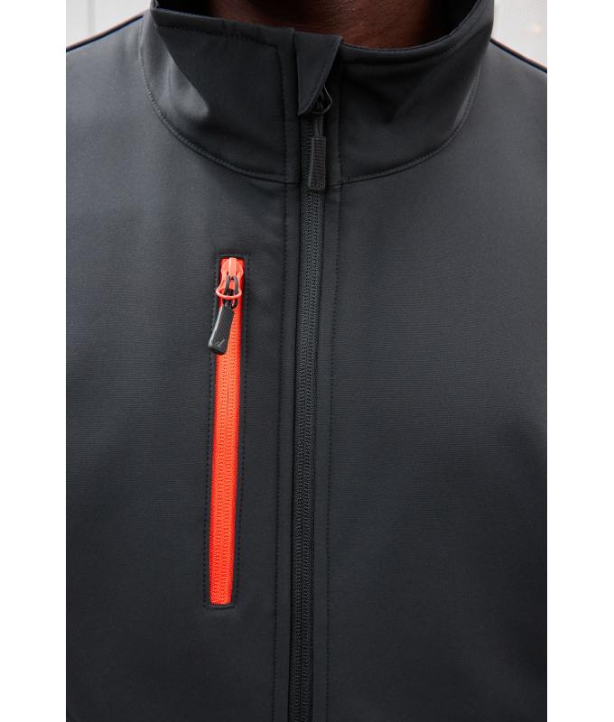 Unisex Workwear Softshell Jacket Deep-blue/steel-blue 12034