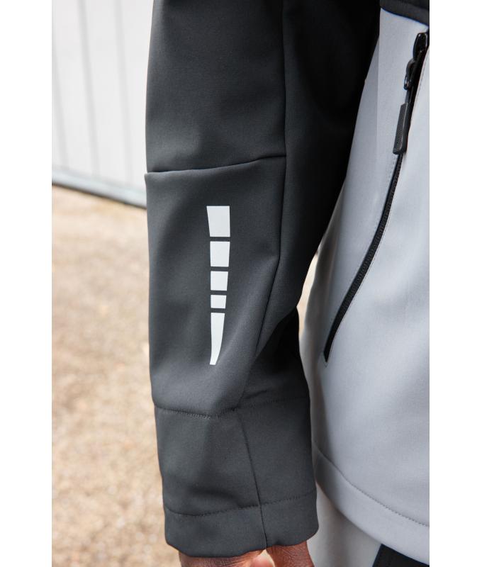 Unisex Workwear Softshell Jacket Black/metal-grey 12034