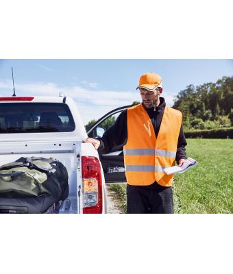 Unisex Safety Vest Fluorescent-orange 7347