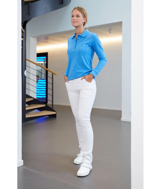 Damen Ladies' 5-Pocket-Stretch-Pants White 10536