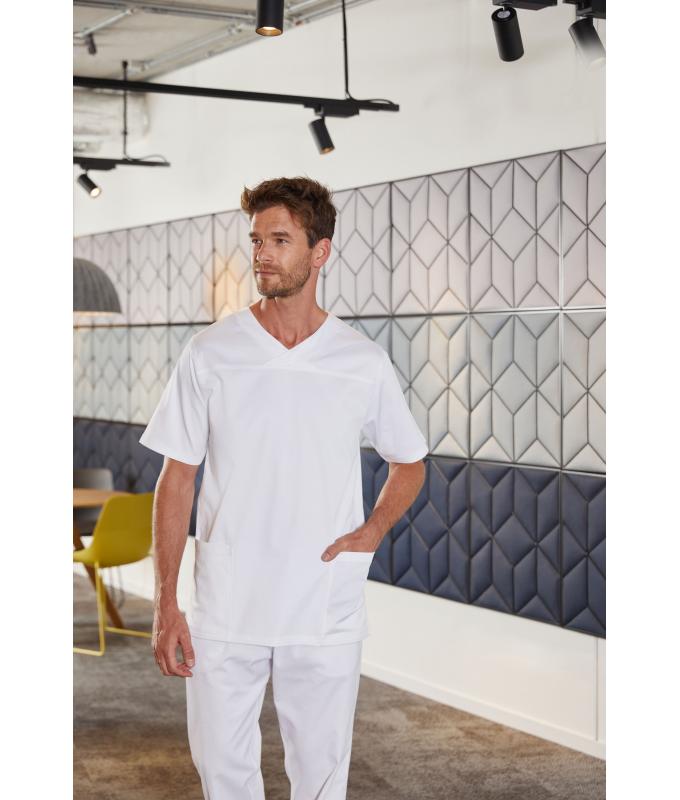 Men Men's Stretch-Casack White 10543