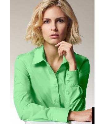 Damen Ladies' Business Shirt Long-Sleeved Navy 8388