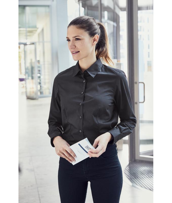 Ladies Ladies' Business Shirt Long-Sleeved Carbon 8388