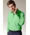 Herren Men's Business Shirt Long-Sleeved Lime-green 8389