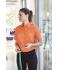 Damen Ladies' Business Shirt Short-Sleeved Orange 8390
