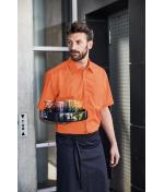 Men Men's Business Shirt Short-Sleeved White 8391