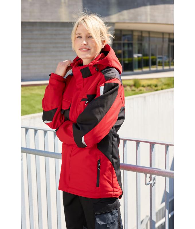 Unisex Craftsmen Softshell Jacket - STRONG - Red/black 8165