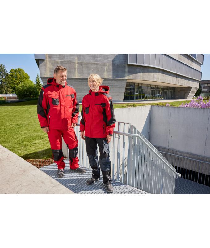 Unisex Craftsmen Softshell Jacket - STRONG - Red/black 8165