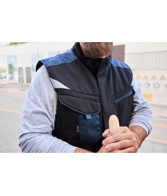 Unisex Craftsmen Softshell Vest - STRONG - Black/carbon 8166