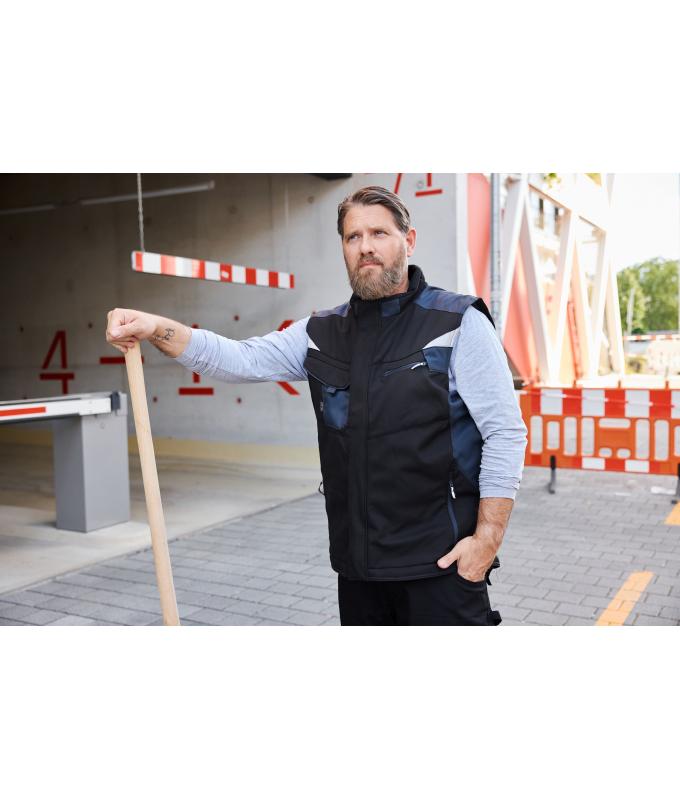 Unisex Craftsmen Softshell Vest - STRONG - White/carbon 8166