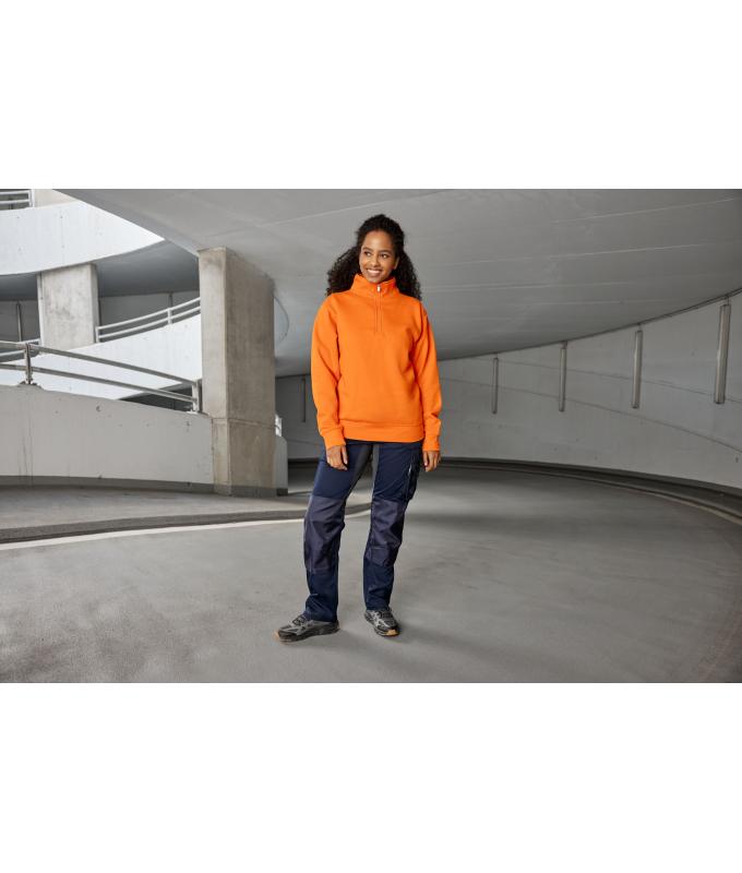 Unisex Workwear Half-Zip Sweat Gold-yellow 8172