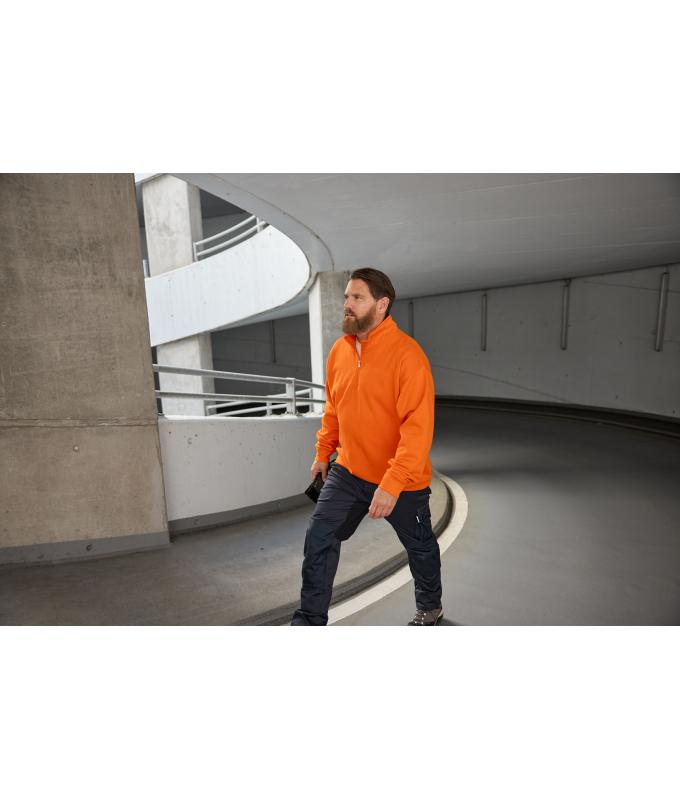 Unisex Workwear Half-Zip Sweat Spicy-orange 8172