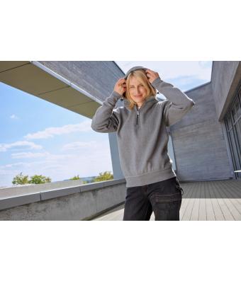 Unisex ORGANIC Workwear Half-Zip Hoody   OCS Blended & RCS Navy 10447