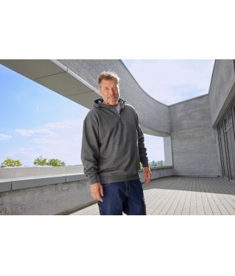 Unisex ORGANIC Workwear Half-Zip Hoody   OCS Blended & RCS Light-melange 10447